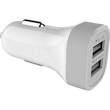 ENG Araç Şarj Cihazı Çift USB + Micro USB Kablo