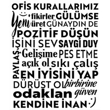 Ega Ofis Kuralları Duvar Sticker