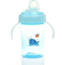 Baby&Plus Antikolik Akıtmaz Kulplu PP Bardak 240 ml Mavi