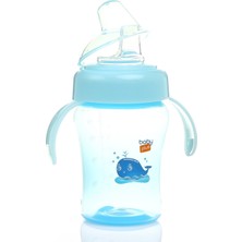 Baby&Plus Antikolik Akıtmaz Kulplu PP Bardak 240 ml Mavi