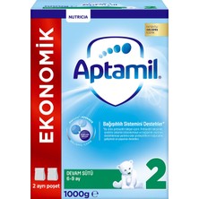 Aptamil 2 Ekonomik Paket Devam Sütü1000 gr 6-9 Ay