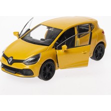 Welly 1:36 Ölçek Diecast Çek-Bırak Renault Clio Rs -Sarı