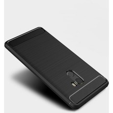 Microcase Xiaomi Mi Mix 2 Brushed Carbon Fiber Silikon Tpu Kılıf - Siyah