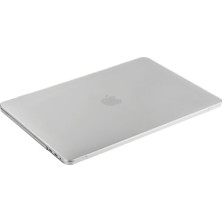 Microcase Apple Macbook Pro 15.4" A1707 Toucbar Shell Rubber Kapak Kılıf - Kristal