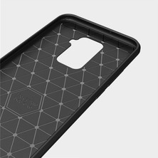 Microcase Huawei Mate 30 Lite Brushed Carbon Fiber Silikon Kılıf - Siyah