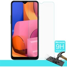 Microsonic Samsung Galaxy A20s Temperli Cam Ekran Koruyucu Şeffaf