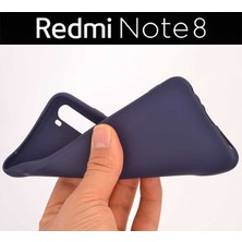 Microsonic Matte Silicone Xiaomi Redmi Note 8 Kılıf Lacivert