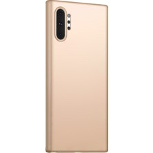 Microsonic Matte Silicone Samsung Galaxy Note 10 Plus Kılıf Gold