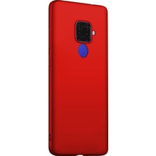 Microsonic Matte Silicone Huawei Mate 30 Lite Kılıf Kırmızı