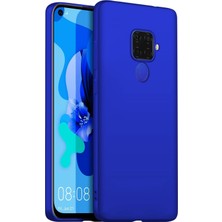 Microsonic Matte Silicone Huawei Mate 30 Lite Kılıf Mavi