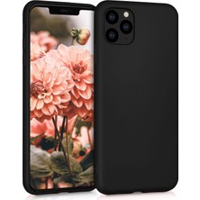 Microsonic Matte Silicone Apple iPhone 11 Pro Max Kılıf Siyah