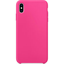 Microsonic Apple iPhone XS Max Kılıf Liquid Lansman Silikon Pembe