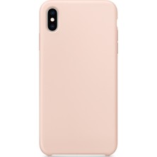 Microsonic Apple iPhone XS Kılıf Liquid Lansman Silikon Rose Gold