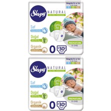 Sleepy Bebek Bezi Naturel Jumbo 0 Beden Premature 60 Adet