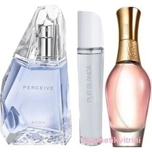 Avon Treselle +Perceıve+Pur Blanca 50 ml 3 Lü Bayan Set