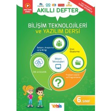 Yetsis Yayınları Bilişim Teknolojileri ve Yazılım Dersi 6. Sınıf Akıllı Defter