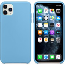 Microsonic Apple iPhone 11 Pro Max Kılıf Liquid Lansman Silikon Mavi