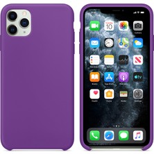 Microsonic Apple iPhone 11 Pro Max Kılıf Liquid Lansman Silikon Mor