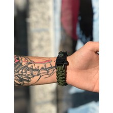 Av Sarayı Paracord Survival Bileklik Yeşil