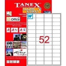 Tanex 46,4X21,2Mm Lazer Etiket Tw-2052