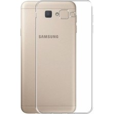 Tekno Grup Samsung Galaxy J5 Prime Silikon Kılıf Şeffaf + Nano Ekran Koruyucu Şeffaf