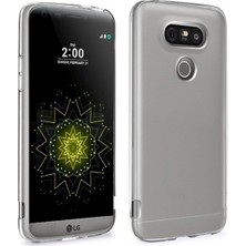 Tekno Grup LG G5 Silikon Kılıf Şeffaf + Nano Ekran Koruyucu Şeffaf