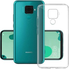 Tekno Grup Huawei Mate 30 Lite Silikon Kılıf Şeffaf + Tam Kaplayan 6D Nano Ekran Koruyucu Şeffaf