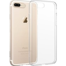 Tekno Grup Apple iPhone 6 Plus Silikon Kılıf Şeffaf + Tam Kaplayan 5D Nano Ekran Koruyucu Ekran Koruyucu Siyah