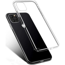 Tekno Grup Apple iPhone 11 Pro Silikon Kılıf Şeffaf + Nano Ekran Koruyucu Şeffaf