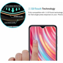 Case 4U Xiaomi Redmi Note 8 Pro Tamperli Kırılmaz Cam Ekran Koruyucu