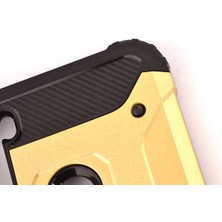 Case 4U Xiaomi Redmi Note 8 Kılıf Military Armor Çift Katmanlı Crash Silikon Kılıf Mavi