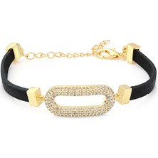 Forentina Siyah Nubut Zirkon Taşlı Bileklik Ps0903