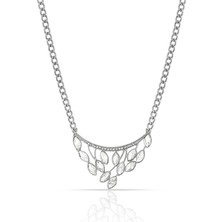 Forentina Baget Taşlı Gri Kolye Ps0978