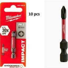 Milwaukee Bits Uç Ph2 50 mm Shockwave