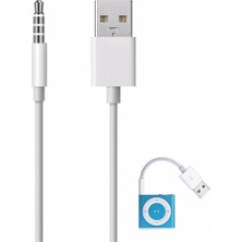 Kuvars Apple iPod Shuffle Şarj Data Kablosu 3. 4. 5. Nesil Uyumlu Kablo