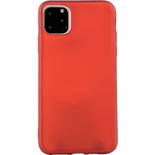 Case Street Apple iPhone 11 Pro Kılıf Premier Silikon Esnek Arka Koruma Kırmızı