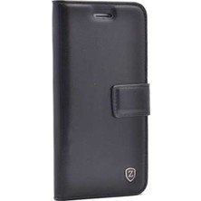 Gpack Apple iPhone 11 Kılıf Delüx Cüzdan Kartvizitli Para Gözlü Kopçalı + Nano Glass Siyah
