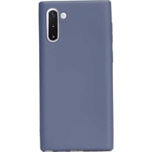 Gpack Samsung Galaxy Note 10 Kılıf Premier Silikon Esnek Arka Koruma Lacivert
