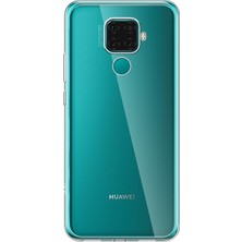 Gpack Huawei Mate 30 Lite Kılıf Süper Sillikon Yumuşak Arka Koruma + Nano Glass Şeffaf