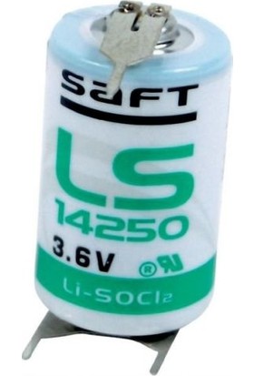 Saft LS14250-3PF Rp 1/2AA 3.6V Lithium Pil / 3 Ayaklı Pil