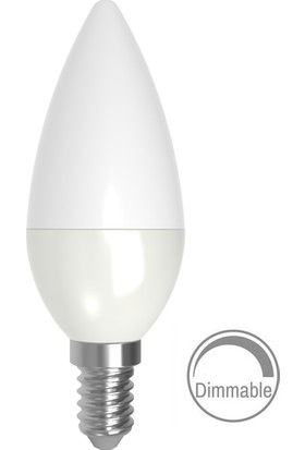 Lamptime 5,5 W LED Mum Ampul Dim Edilebilir E14 3000K Gunışığı Işık 302305