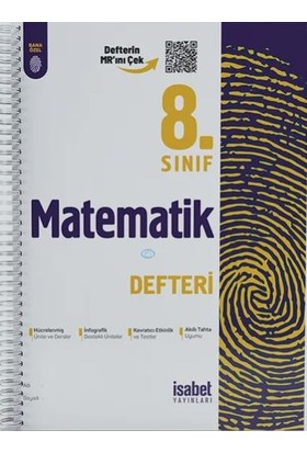 8. Sınıf Matematik Ders Defteri - Ortaokul - İsabet Yayınları