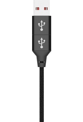 Vidvie CB432 2in1 Lightning USB / Lightning to Type-C Şarj & Data Kablo 1.2 mt Siyah