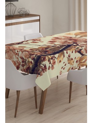 RealHomes Özel Tasarım 3D Dijital Baskılı Masa Örtüsü - 140 x 180 cm