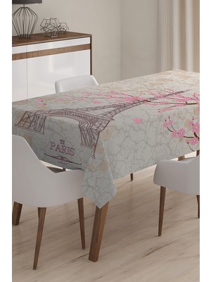 RealHomes Özel Tasarım 3D Dijital Baskılı Masa Örtüsü - 120 x 140 cm