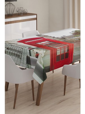 RealHomes Özel Tasarım 3D Dijital Baskılı Masa Örtüsü - 140 x 220 cm