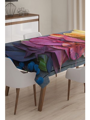 RealHomes Özel Tasarım 3D Dijital Baskılı Masa Örtüsü - 140 x 220 cm