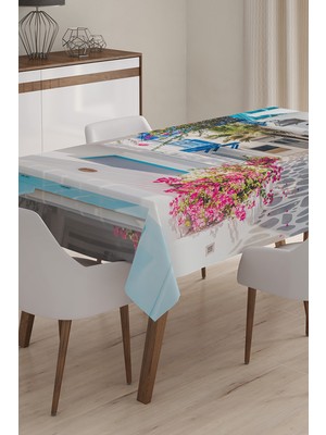 RealHomes Özel Tasarım 3D Dijital Baskılı Masa Örtüsü - 140 x 220 cm