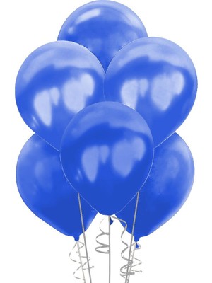 Kikajoy Metalik Mavi Balon 100'lü