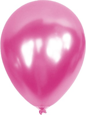 Kikajoy Metalik Pembe Balon 12'li